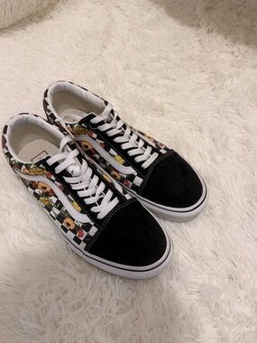 Vans Floral Checkerboard Low-Top Sneakers
